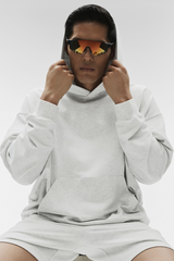 Double Take Hoodie - White Heather