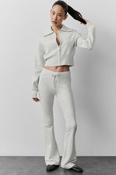 Sway Bootcut Sweatpant - White Heather