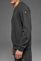 Waffle Lounge Long Sleeve Crew - Anthracite