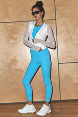 ALO Softsculpt High-Waist 7/8 Superset Legging - Azure Blue